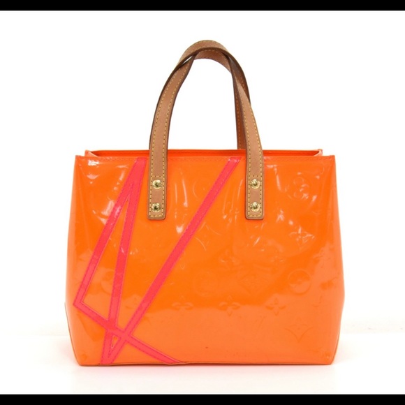 Authentic Louis Vuitton + Robert Wilson Orange Pink Silk Scarf - Picture 10 of 10